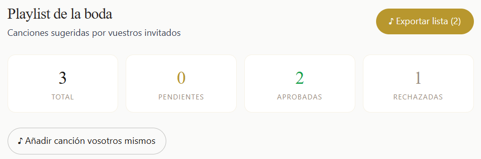 Formulario para añadir una canción propia